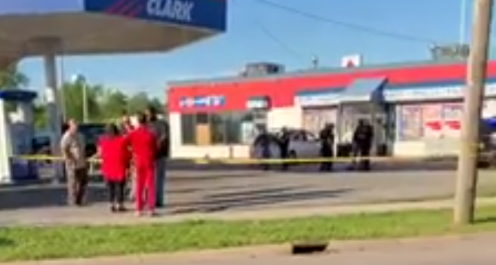 gas station gary shot man killed