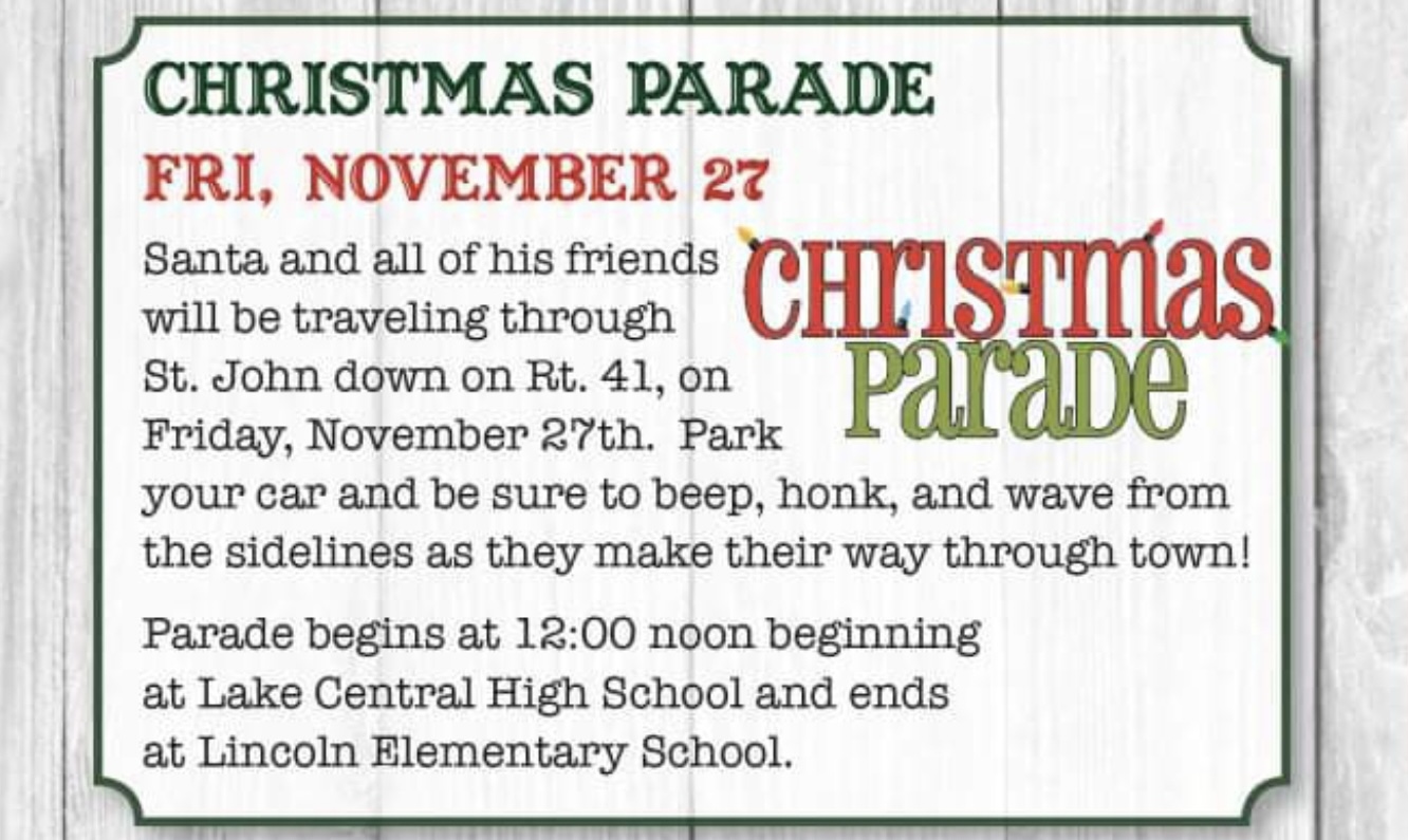 St. John Announces Christmas Parade Region News Source