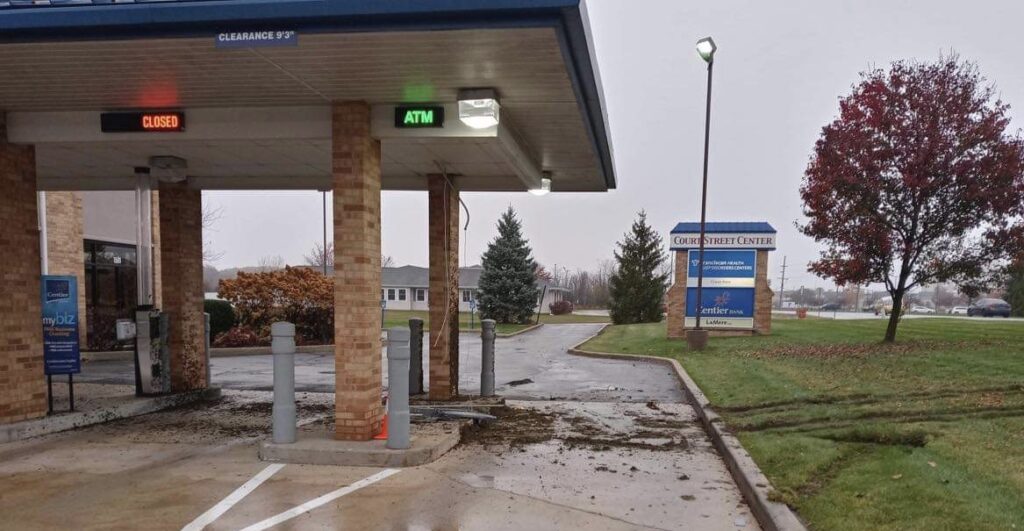 ATM Ripped From Crown Point Drive Thru Region News Source